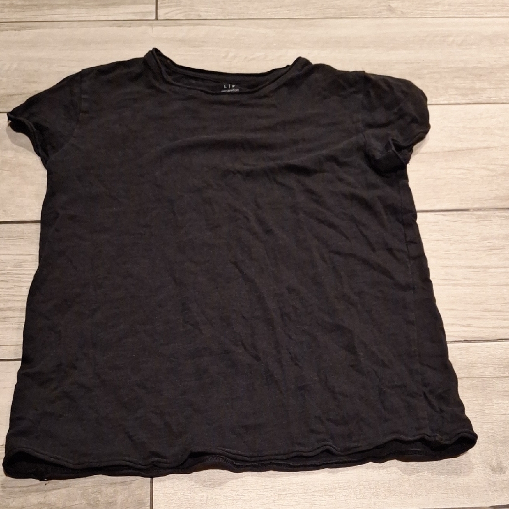 🍁Black Short Sleeve Kids Tee🍿